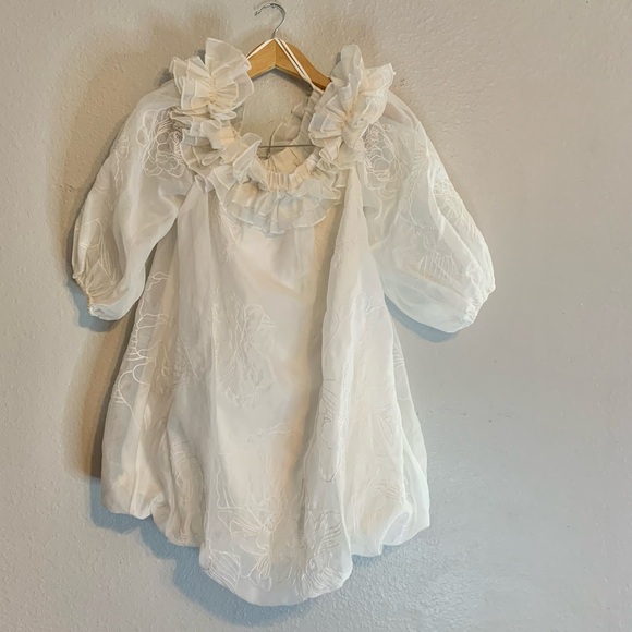 Cinq á Sept  Revolve Women’s Nava Ivory  Mini Dress. Size 2 - Picture 9 of 16